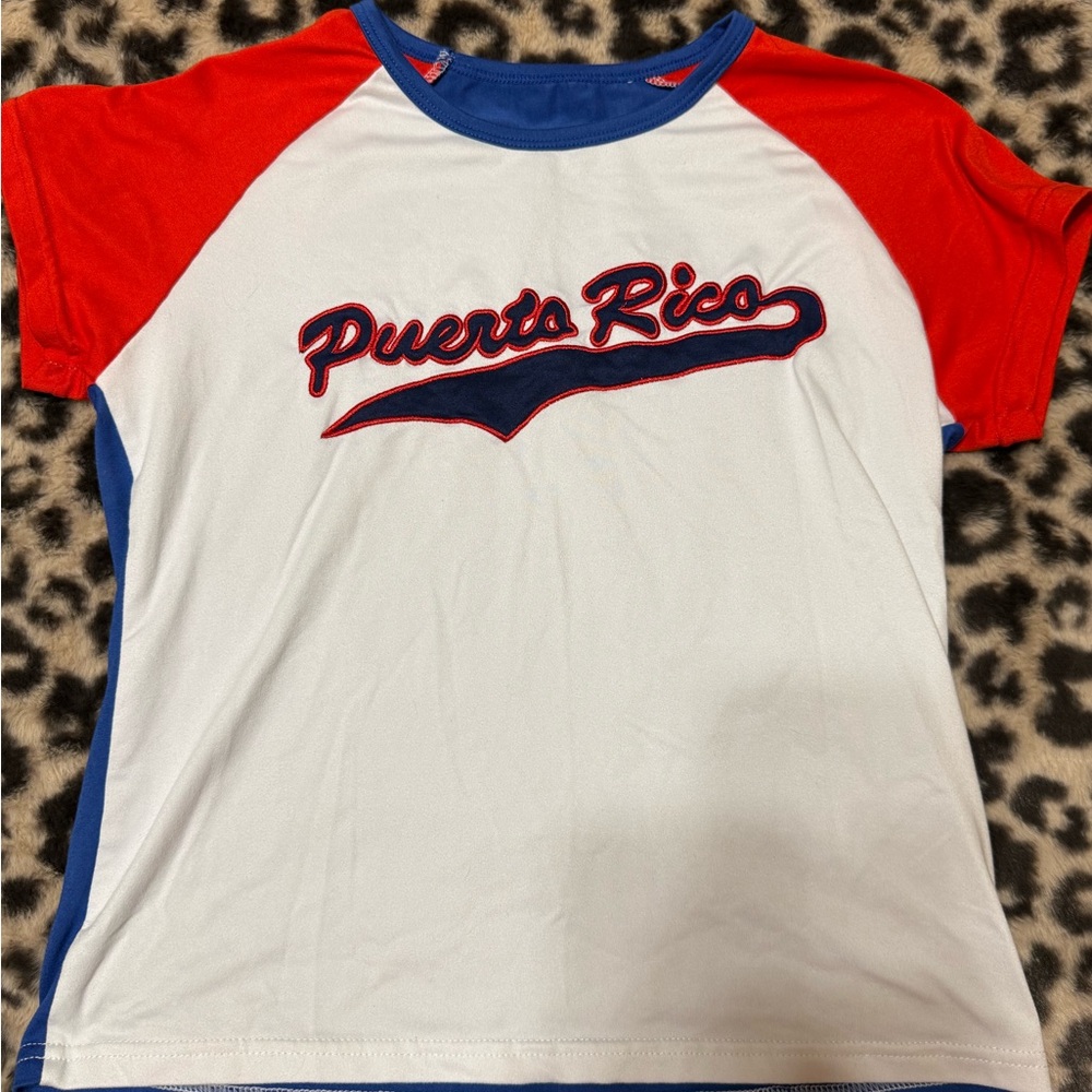 Puerto Rico Red & White Tee